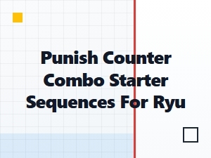 Ryu's Best Punish Counter Combo Starters